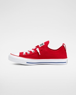 Converse Shoreline Knit Chuck Taylor All Star Női Slip On Fekete/Piros/Fehér | HKAIDXV-HU